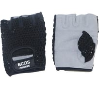 Перчатки для фитнеса Ecos мужские, черный/серый, р. M SB-16-1953 005289