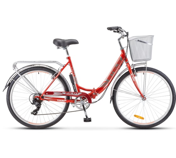 Велосипед STELS Pilot-850, 26", Z010, рама 19", красный LU082301 1