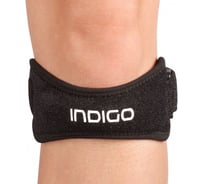 Неопреновый суппорт колена ремень INDIGO Универсальный черный IN196