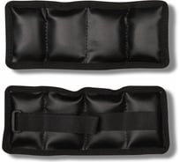 Утяжелители INDIGO ПРОФИ, кожзам, 2х0.2 кг SM-150 черный 0,2