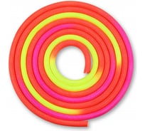 Утяжеленная скакалка для художественной гимнастики INDIGO, трехцветная, 165 г, 3 м IN126