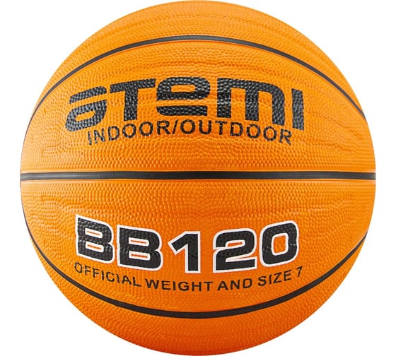 Баскетбольный мяч ATEMI BB120 deep channel, р.7, мягкая резина, 00-00004637 1