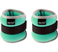 Неопреновый утяжелитель ONLITOP 0.25 кг, вес пары 0.5 кг, цвет мятный 3791372
