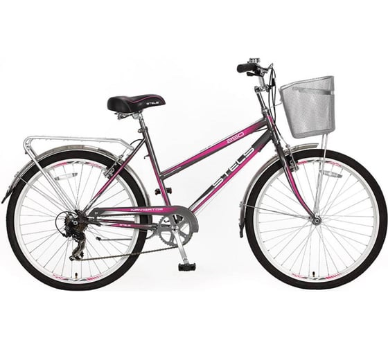 Велосипед STELS Navigator-250 Lady 26" Z010, размер рамы 19", фиолетовый LU079557