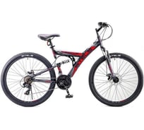 Велосипед STELS Focus MD 26" 21-sp V010, размер рамы 18", чёрный/красный LU073825