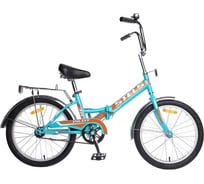 Велосипед STELS Pilot-310 20" Z011, размер рамы 13", аквамариновый/оранжевый LU075815