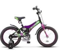 Детский велосипед STELS Jet 16" Z010, размер рамы 9", чёрный/зелёный LU085920