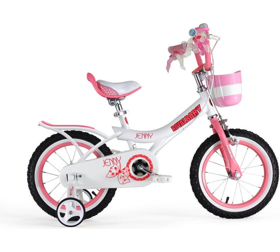 Велосипед Royal Baby Jenny Girl размер колес 12" RB12G-4 Белый/Розовый