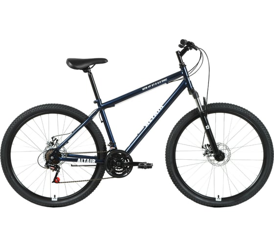 Велосипед ALTAIR MTB HT 27.5, рост 17, 2020-2021 г, темно-синий/белый RBKT1MN7Q009 1