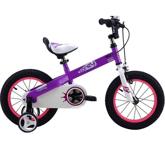 Велосипед Royal Baby Honey Steel размер колес 14", стальная рама RB14-15H HONEY Фиолетовый
