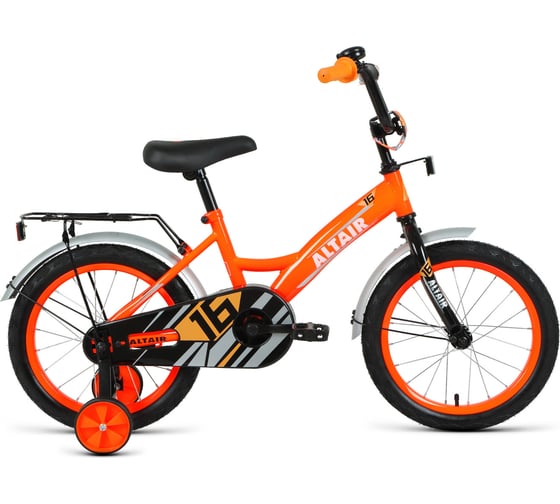 Велосипед Altair Kids 16, 2021 г, ярко-оранжевый/белый 1BKT1K1C1005 1