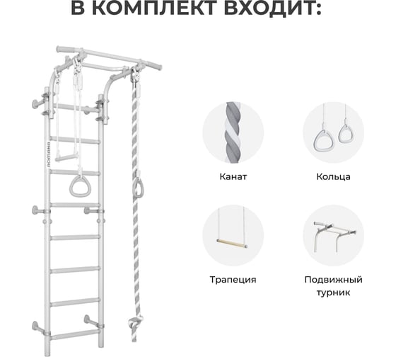 Детский спортивный комплекс ROMANA ДСКМ Next Pastel 01.21.8.12.490.03.06-24 Pastel СГ000006255