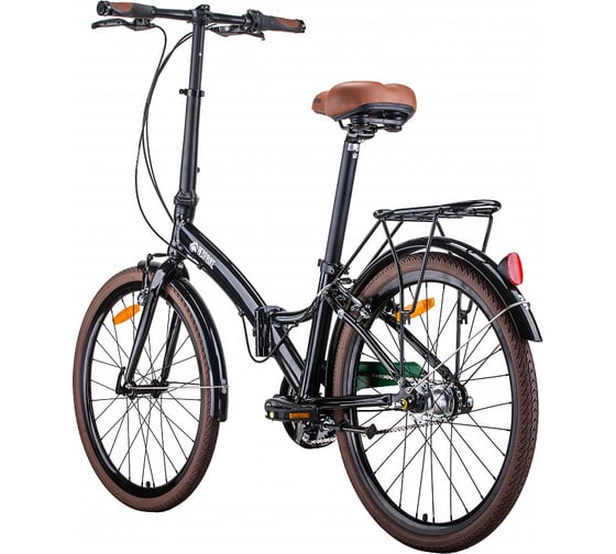 Велосипед BEARBIKE Copenhagen 24, 3 скорости, рост OS, 2019-2020, черный RBKB0Y643001