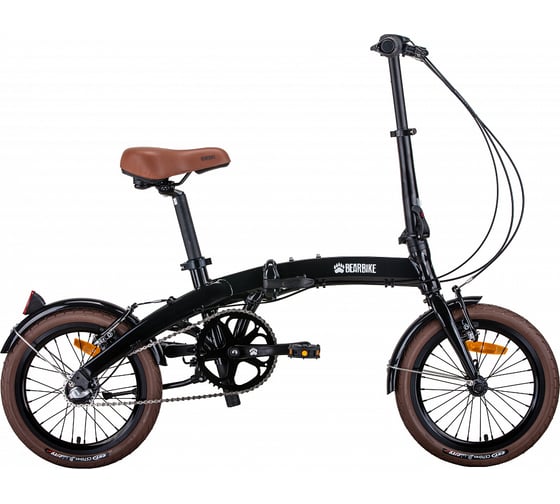 Велосипед BEARBIKE Budapest 16, 3 скорости, рост OS, черный RBKB0Y6G3002