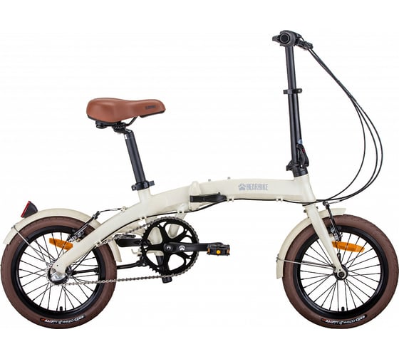 Велосипед BEARBIKE Budapest 16, 3 скорости, рост OS, кремовый RBKB0Y6G3001