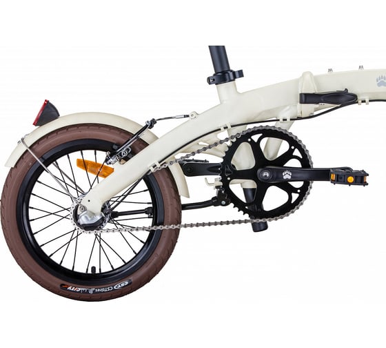 Велосипед BEARBIKE Budapest 16, 3 скорости, рост OS, кремовый RBKB0Y6G3001