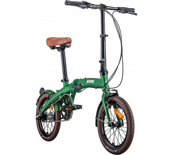 Велосипед BEARBIKE Budapest 16, 3 скорости, рост OS, зеленый RBKB0Y6G3003