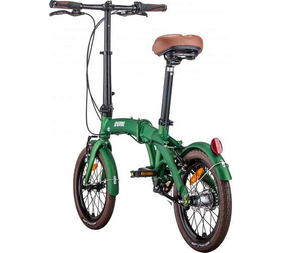 Велосипед BEARBIKE Budapest 16, 3 скорости, рост OS, зеленый RBKB0Y6G3003