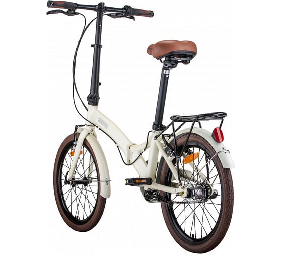 Велосипед BEARBIKE Brugge 20, 3 скорости, рост OS, кремовый RBKB0Y603002