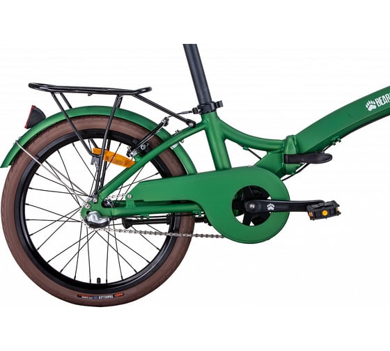 Велосипед BEARBIKE Brugge 20, 3 скорости, рост OS, зеленый RBKB0Y603003