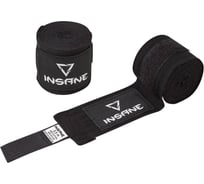 Бинт боксерский Insane COBRA IN22-HW201, хлопок/нейлон, черный, 2.5 м 4680459161666 ЦБ-00000290