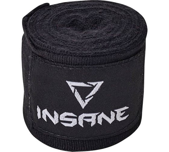 Бинт боксерский Insane COBRA IN22-HW201, хлопок/нейлон, черный, 2.5 м 4680459161666 ЦБ-00000290