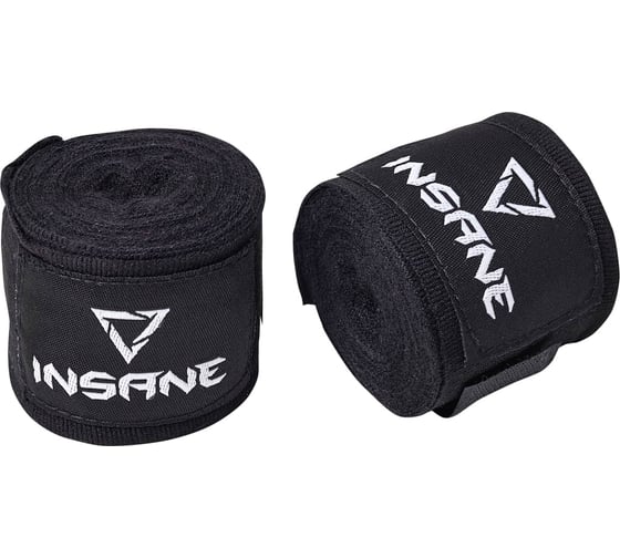 Бинт боксерский Insane COBRA IN22-HW201, хлопок/нейлон, черный, 2.5 м 4680459161666 ЦБ-00000290