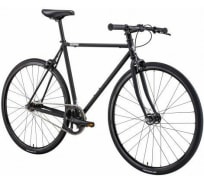 Велосипед BEARBIKE Madrid 700C, 1 скорость, рост 540 мм, черный матовый 1BKB1C181A14