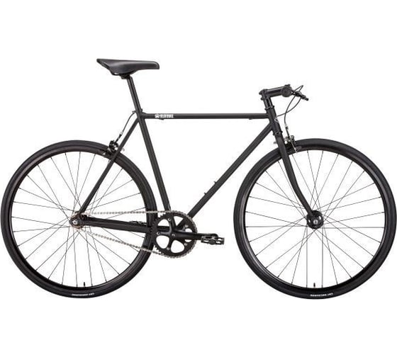 Велосипед BEARBIKE Madrid 700C, 1 скорость, рост 580 мм, черный матовый RBKB0YNS1003