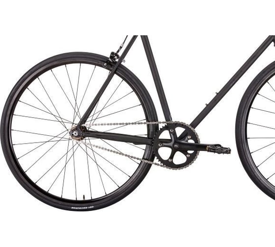 Велосипед BEARBIKE Madrid 700C, 1 скорость, рост 580 мм, черный матовый RBKB0YNS1003