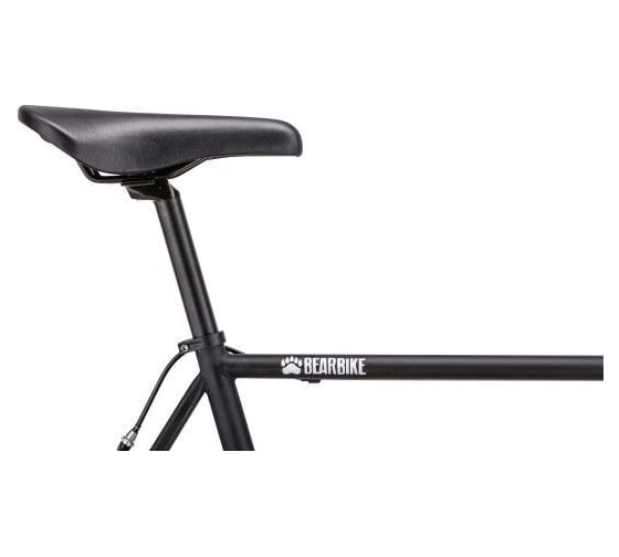 Велосипед BEARBIKE Madrid 700C, 1 скорость, рост 580 мм, черный матовый RBKB0YNS1003
