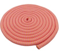 Скакалка для художественной гимнастике AS4 ПП d10 мм, 3 м, волна, желтая/розовая 4690222180589