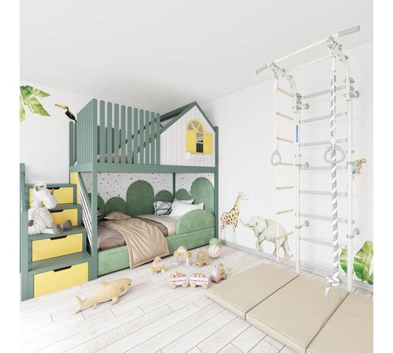 Детский спортивный комплекс ROMANA Next Pastel + (01.21.8.12.490.03.06-14) Pastel СГ000006256