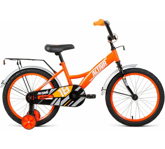 Велосипед Altair Kids 18", 2021 г, ярко-оранжевый/белый 1BKT1K1D1005 1