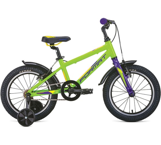 Велосипед FORMAT Kids 16 1 скорость, рост OS, зеленый RBKM1K3C1005