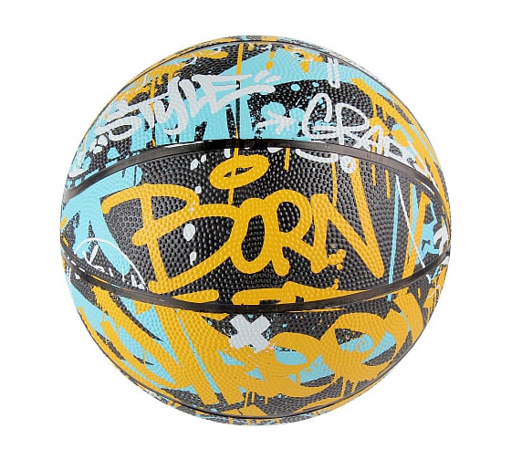 Мяч баскетбольный Larsen RB7 Graffiti Street Blue/Yellow 4690222183795