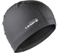 Шапочка плавательная Larsen 7530, эластан, черный 4690222164619