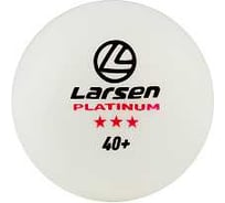 Шарики для настольного тенниса Larsen 8333 Platinum 3Star 6 шт, ABS пластик, белые 4690222180855