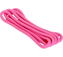 Скакалка для художественной гимнастике AS4 ПП+ПА 10.5 мм, 3 м неон розовая 4690222166699