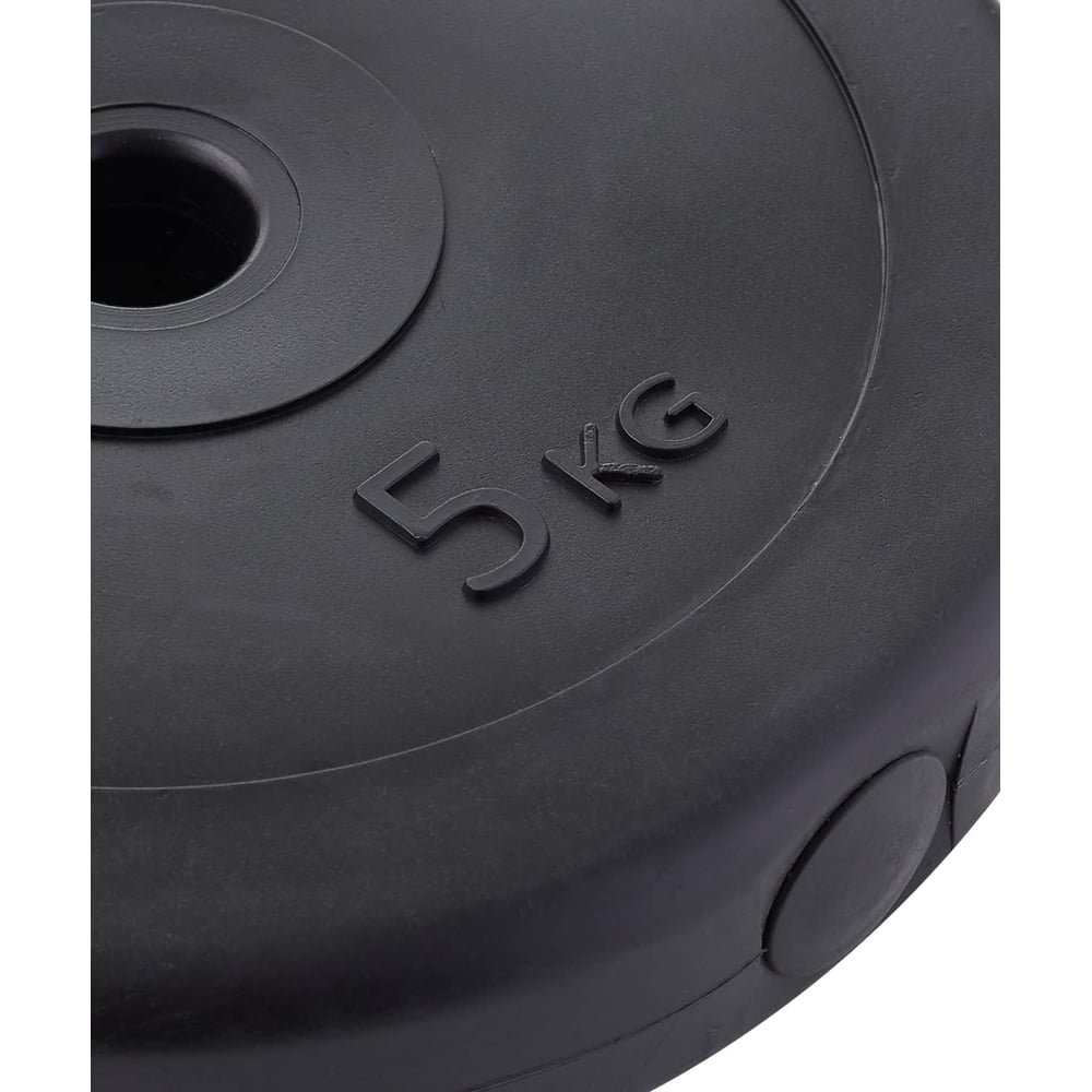 Диск пластиковый Basefit BB-203 5 кг, d=26 мм, черный УТ-00019755 ...