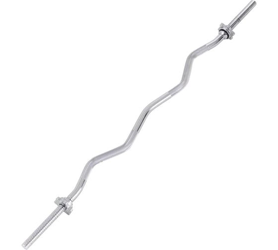 Гриф для штанги Starfit EZ BB-101 120 см, d=25 мм, металл, с металлическими замками, хром ЦБ-00001423