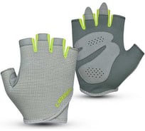 Перчатки для фитнеса Larsen 04-22 Grey/Lime 4690222180480