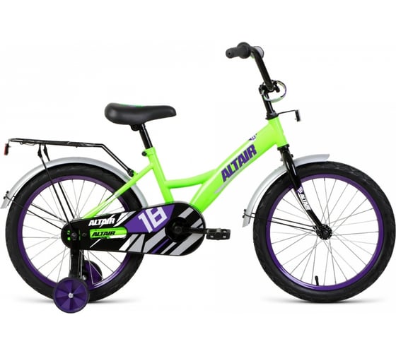 Велосипед ALTAIR KIDS 16, ярко-зеленый/фиолетовый 1BKT1K1C1004