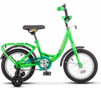Детский велосипед STELS Flyte 14" Z011, размер рамы 9.5", чёрный/салатовый LU084708