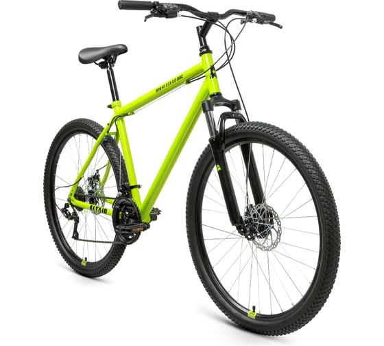 Велосипед ALTAIR MTB HT 275 2.0 disc 275 21 скорость, рост 17, зеленый/черный RBKT1M17G006 1