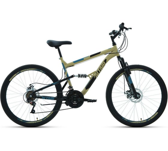 Велосипед ALTAIR MTB FS 26 2.0 disc рост 16, бежевый/черный RBKT1F16E012 1