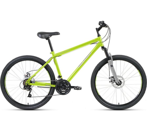 Велосипед ALTAIR MTB HT 26 2.0 disc 26 21 скорость, рост 17, зеленый/серый RBKT1M16E001 1