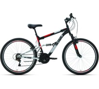 Велосипед ALTAIR MTB FS 26 1.0 рост 16, черный/красный RBKT1F16E003