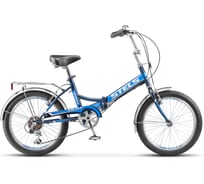 Велосипед STELS Pilot-450 20" Z011, размер рамы 13.5", чёрный/синий LU074612
