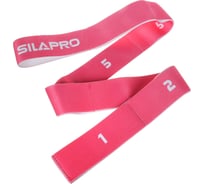 Эспандер-лента SILAPRO с 8 захватами для йоги, растяжки и пилатеса, 90x4 см, сопротивление 7-10 кг, 2 цвета 093-012